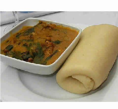 Eba + Ogbono